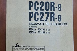 manuale uso e manutenzione komatsu pc27 R8 