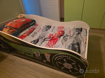 Letto Bambino Completo Cars Verde 160 x 80