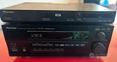 Impianto Pioneer amplificatore VSX-D510, casse dvd