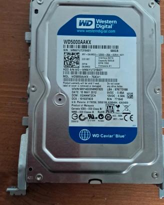 Hard disk Western Digital da 500gb