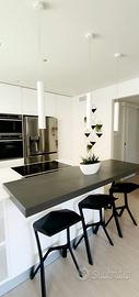 4 Sgabello Design Moderno - Nero