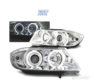 FARI BMW E90 E91 05-08 OCCHI ANGEL CCFL CROMATI