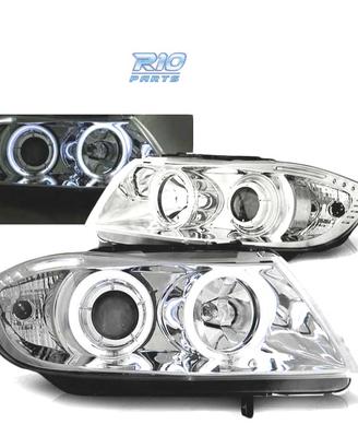 FARI BMW E90 E91 05-08 OCCHI ANGEL CCFL CROMATI