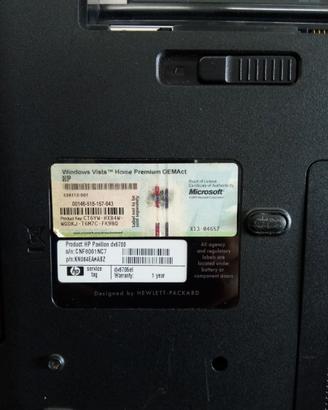 Nootebook hp Pavillon dv6700 come pezzi di ricambi