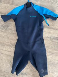 Muta surf bambino SHORTY 100 1,5 mm azzurra