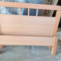 Letto singolo in laminato faggio