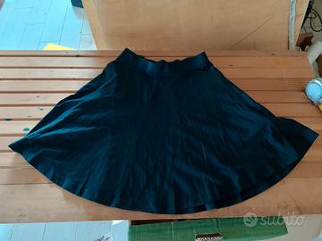 Minigonna nera in cotone Topshop