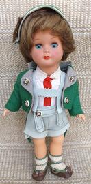 Bambola vintage anni 50/60 tirolese