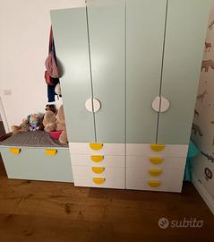 Doppio armadio Ikea per bambini