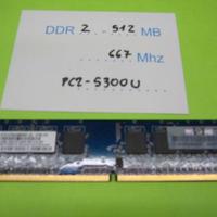Modulo RAM DDR2 512 Mbyte PC2-5300 667 MHz, PC2