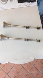 supporti in acciaio per tende a doppio bastone