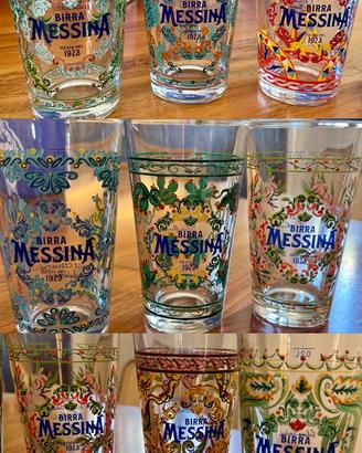 Set bicchieri birra Messina