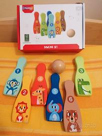 Bowling set in legno