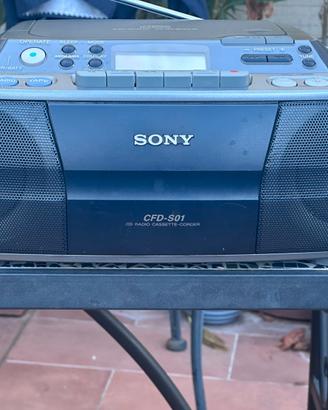 Radio  Stereo Sony Boombox con CD e Cassette