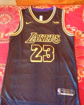 Maglia Lakers NBA LeBron James Kobe Bryant Nike