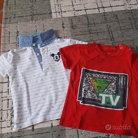 T-shirt bimbo 18 e 18/24 mesi