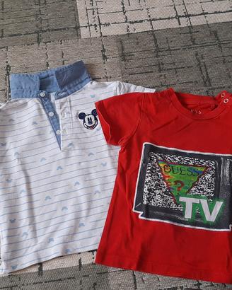 T-shirt bimbo 18 e 18/24 mesi