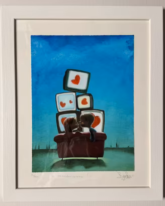 Quadro fine art giclèe Santini 40x50 mondovisione