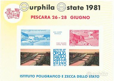 EURPHILA ESTATE 1981 LAVORO ITALIANO NEL MONDO