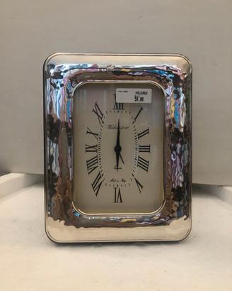 Orologio da tavolo cornice argento