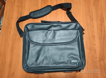 Borsa PC / Porta Documenti Trust in Ecopelle Nera