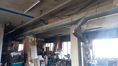 tubi per aspirazione polvere legno zincato 34 cm