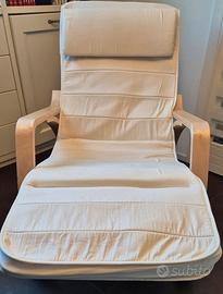 SEDIA A DONDOLO IN LEGNO COME NUOVA