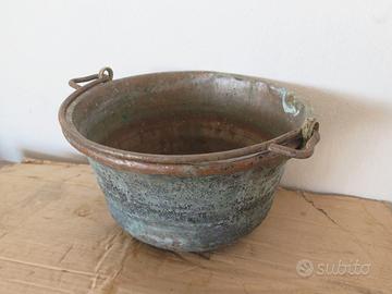 PENTOLA IN RAME ANTICA PAIOLO
