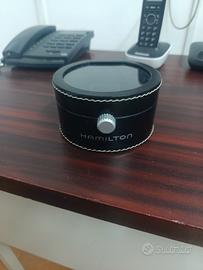 scatola Hamilton per orologi in pelle 