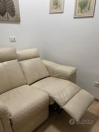 Sofa relax in vera pelle