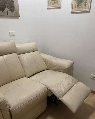 Sofa relax in vera pelle