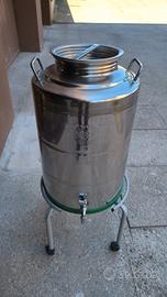 Contenitore olio 50 litri inox