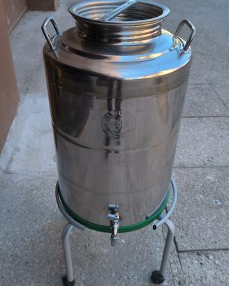 Contenitore olio 50 litri inox