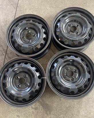 4 CERCHI FERRO DA 15 USATI TOYOTA YARIS 4341574