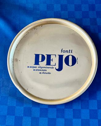 Vassoio in metallo vintage Fonti PEJO bar anni 60