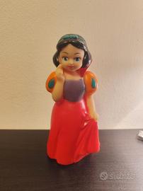 biancaneve pupazzo di gomma vinta epoca