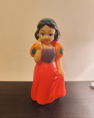 biancaneve pupazzo di gomma vinta epoca