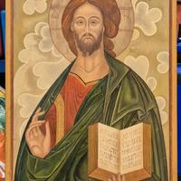 Icona russa ortodossa Cristo Pantocratore