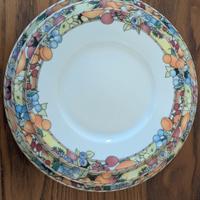 servizio porcellana tema frutta  completo 10 pezzi