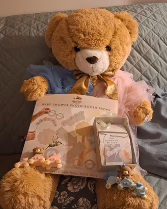 Kit completo gender reveal pronto all'uso!