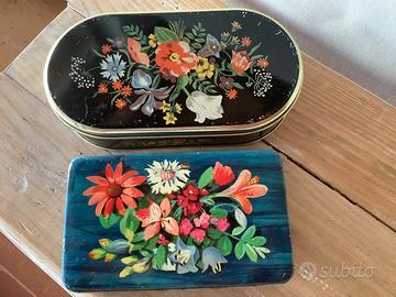 🌺 Scatole in latta vintage Perugina e Dufour