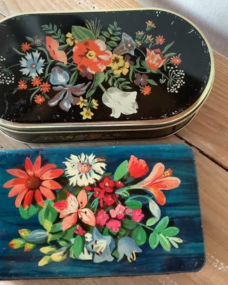 🌺 Scatole in latta vintage Perugina e Dufour