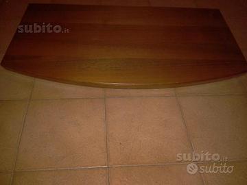 Base girevole porta TV in noce