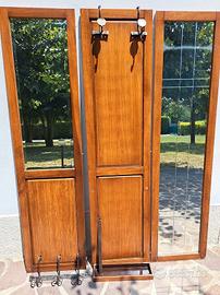 mobile appendiabiti da ingresso con 2 specchi