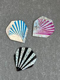 Set 3 alette per freccette PVC Design a righe