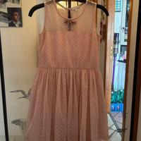 Vestito corto rosa elegante