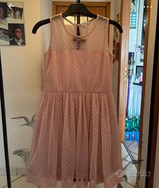 Vestito corto rosa elegante