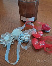 Magneti per tende e vaso candela vuoto