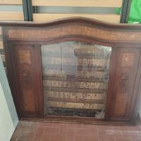 ANTICA CORNICE IN LEGNO CON SPECCHIO