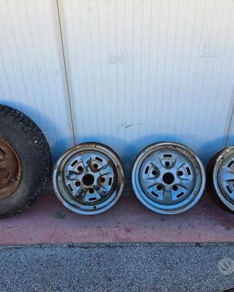 4 cerchi ruota in ferro 16x6 land rover defender